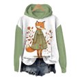thumbnail image 1 of Bellella Femmes Pulls à Manches Longues 3D Imprimé Sweat-Shirts Mignon Animaux Imprimés Tops Dames Sweat-Shirt Style-F L, 1 of 2