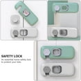 thumbnail image 4 of OULII 5pcs Locks Refrigerator Latches For Proofing No Trace Removal Essential Home Safety, 4 of 8