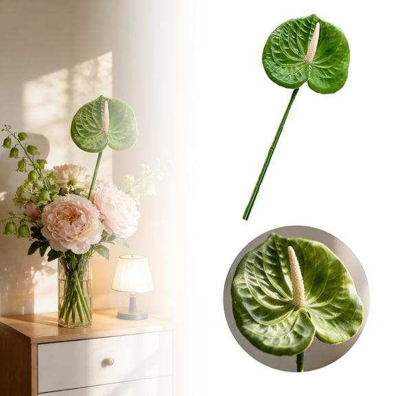 Anthurium Realistic For Wedding Home Artificial flowers Home Decor
