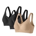 thumbnail image 2 of Warop 3-Pack Women's Bra, Solid Color Fashion with Lift and Push-Up Effect, Side Support Anti-Sagging Seamless for Everyday Wear, 2 of 5