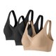 thumbnail image 1 of Mujeres de Color Sólido Cuatro Filas Ajustable Inalámbrico Sujetador Levantamiento Reunión Plegable Sagging Diaria Ropa Interior, Ropa Interior Cómoda, 1 of 5