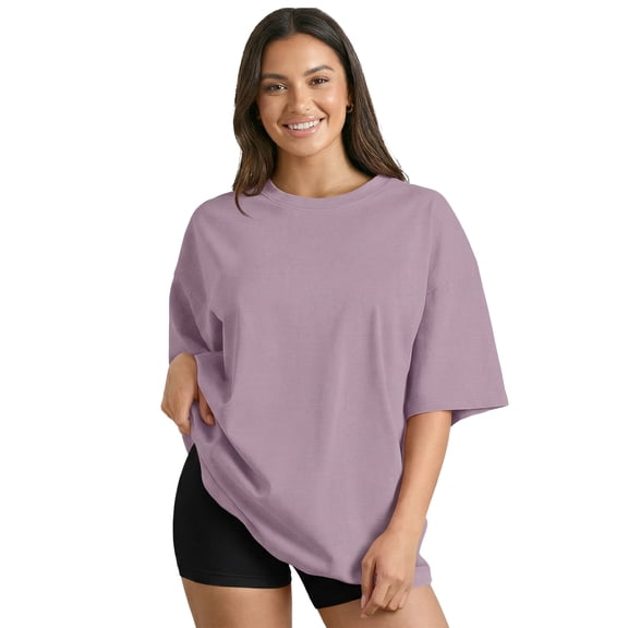 Gingprous Womens Oversized Tshirt Short Sleeve Crew Neck Tee Shirt Casual Workout T Shirt