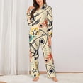 thumbnail image 2 of Daiia Rockets for Women's Long-Sleeved Pajama Set – Soft & Comfortable Sleepwear Button-Up Pajamas Cozy Lounge Wear-Large, 2 of 7