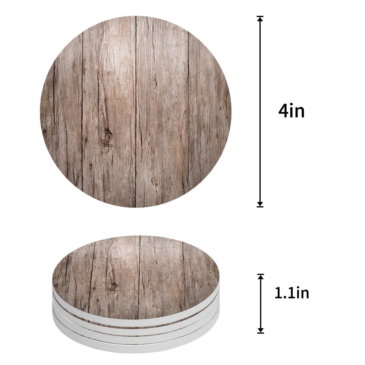 Funny Coasters Set Of 6 With Holder – Cork Coasters For Drinks, Absorbent, Soft & Reusable – Protect Furniture From Scratches & Spills, Designed For Home, Kitchen & Bars