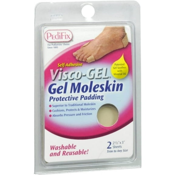 Pedifix Visco Gel Moleskin Protective Padding 2 Count, 1 Ea, 3 Pack