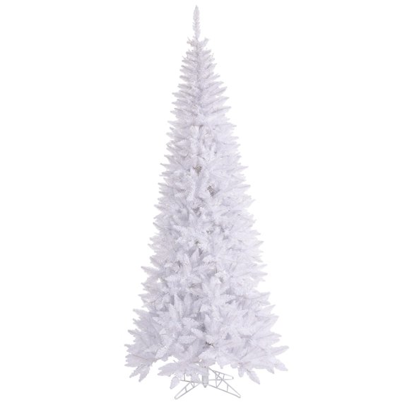 Vickerman 10' White Fir Slim Artificial Christmas Tree Unlit, Seasonal Indoor Home Decor