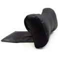 Contoured Recliner Head & Neck Pillow Black Bonded Leather