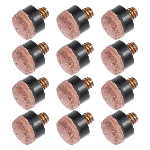 NICEXMAS 30Pcs Screw- Cue Tips 0.51 Inch Replacement Tips for Billiard Pool Stick Cues and Easy to Install