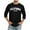 Black, variant on Big and Tall Shirts for Men 3/ 4 Sleeve Letter City Name T Shirts Comfortable Crewneck Solid Color Fit Tee Shirt Tops Men Graphic T Muscle for The Pack 3XL