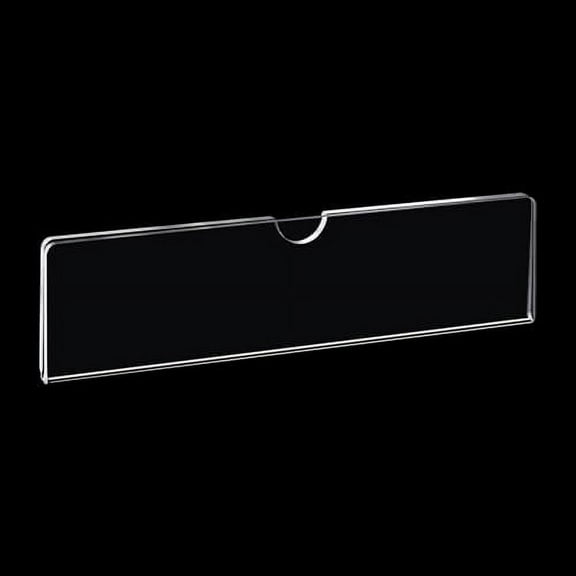 DouSeiAi 40 Pack Acrylic Wall Name Plate Holder, Clear Acrylic Sign Holder Frame with Adhesive Tapes, Door Plates for Home, Office, Classroom, 2 X 8 Inch