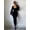 Black, variant on Women's Long Sleeve V Neck Jumpsuit, Stretch One Piece Workout Bodysuit for Fitness, Yoga and Activewear