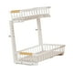 thumbnail image 5 of Organizador de gabinete con sistema de riel deslizante y cesta extraíble de dos niveles, diseño que ahorra espacio Blanco 1, 5 of 9