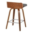 thumbnail image 6 of LumiSource Grey Maya 26" Fixed-Height Counter Stool - Set of 2, 6 of 6