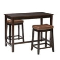 thumbnail image 5 of Linon Claridge 3-Piece Counter Height Tavern Set, Brown with Cognac Faux Leather, 5 of 14