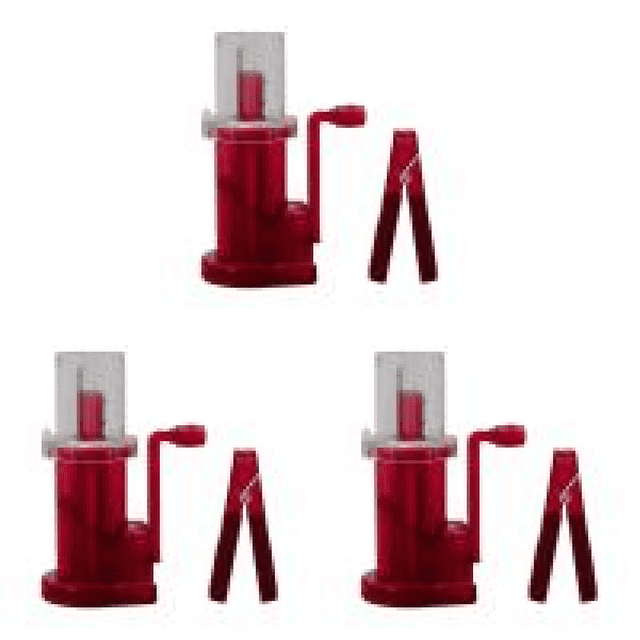 Máquina Tejer DIY Mini Carrete Tejedor Herramienta Costura para Fácil () Rojo