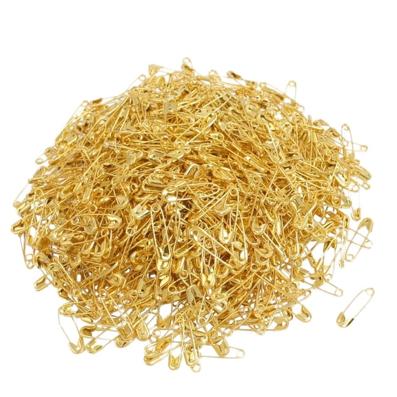 Unique Bargains 1000 Pcs Gold Tone Metal Pins Clothing Trimming Button Office Home