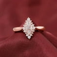 thumbnail image 4 of solitaire jewels 1.5CT Marquise Moissanite Art Deco Engagement Ring For Women, 18K Rose Gold, 4 of 5