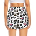 thumbnail image 3 of Picia Cool Camera Pattern Women's 2 in 1 Athletic Running Shorts High Waisted Workout Casual Gym Sweat Shorts with Comfy Liner Zipper Pockets-XX-Large, 3 of 9