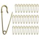 thumbnail image 1 of Imperdibles de seguridad, alfileres de manta resistentes dorados, 30 piezas, imperdibles resistentes para mantas, manualidades, faldas, faldas escocesas 2331, 1 of 6
