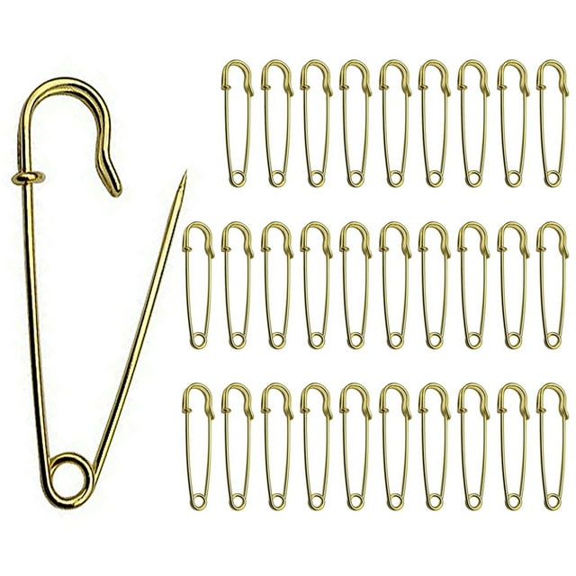 Imperdibles, alfileres dorados para mantas resistentes, 30 piezas, imperdibles resistentes para mantas, manualidades, faldas, faldas escocesas 2333
