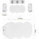 thumbnail image 4 of Lámpara de pared LED moderna de 6 W para interiores, luz de pared rectangular hacia arriba y hacia abajo, lámpara de pared de aluminio de 3000 K, luz blanca cálida para sala de estar, dormitorio, escalera, pasillo, color blanco brillar Electrónica, 4 of 4