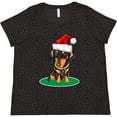 thumbnail image 3 of Inktastic Christmas Dachshund Dog Santa Women's Plus Size T-Shirt, 3 of 5