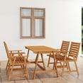 thumbnail image 1 of vidaXL 5 Piece Garden Dining Set Solid Acacia Wood, 1 of 5
