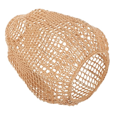 MLINS Woven Rope Lamp Shade Boho Shades Replacement Pendant Sconce Shade Ceiling Fan Light Covers Woven Lampshade For Floor Lamps Pendant Lights Chandeliers Light Fixture Light Brown