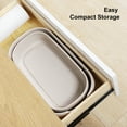 thumbnail image 7 of Eyliden Collapsible Plastic Bucket with Handle Grip for Mop Cleaning Washing Fit Sponge, Flat, Cotton Mop, Beige Color, 7 of 7