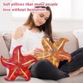 thumbnail image 3 of Vibrant Starfish Shaped Decorative Pillow Soft Plush Cushion for Home Decor, Kids' Room, Beach Theme, 18 Inch, 3 of 4