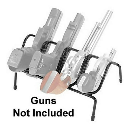 Lockdown 222200 Handgun Rack, 4 Guns, Metal, Black