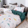 thumbnail image 4 of TEMOGU-Dinosaur Duvet Cover Queen Cartoon Animals Bedding Set Soft Microfiber Dino Print Comforter Cover for Teen Boys Girls with Zipper Ties, 4 of 4