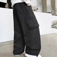 thumbnail image 4 of breaise Boy's Casual Baggy Cargo Pants High Elastic Waist Sweatpants for Teen Boys, 4 of 9
