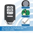 thumbnail image 4 of Unique Bargains 6 Button Car Keyless Entry Remote Control for Smart Fob KR5V1X for Honda Odyssey 2014-2017 313.8MHz 47 Chip, 4 of 7