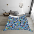 thumbnail image 6 of KLL Cute Flat Fish Print Fleece Throw Blanket, Horizontal Fleece Bedding Cute Soft Blankets Comfy Fleece Flannel Plush Home Decor for Couch & Bed -60"x50", 6 of 9
