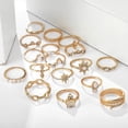 thumbnail image 5 of nipocaio Gold Stacking Rings For Women Gold Knuckle Rings Set Simple Star Moon Flower Rings For Teen Girls Stackable Aesthetic Rings Gifts, 5 of 5