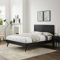 thumbnail image 6 of Marlee Full Wood Platform Bed With Splayed Legs Black, 6 of 12