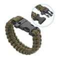 thumbnail image 4 of Pulseras de paracord de supervivencia Uxcell, pulsera de paracord trenzada, verde oscuro, 4 of 5