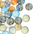 thumbnail image 4 of Miangastore 100Pcs Luminous Glass Craft DIY Gemstone Round Planet Patches Jewelry Making Gemstone, 4 of 8