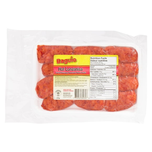 Baguio Regular Sweet Longanisa, 375 g