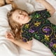 thumbnail image 5 of Balery Mardi Gras6 Conjunto de Pijama Infantil de Manga Corta con Estampado – Ropa de Dormir de Algodón Suave-Large, 5 of 6