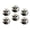 M028, variant on Glass Refrigerator Magnet 6Pcs Magnetic Fridge Sticker,Decor for Kitchen,Whiteboard,Cabinet,Cute Brown Cow With Floral Headband