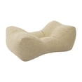 thumbnail image 1 of Almohada lumbar, cojín de respaldo para silla de escritorio, almohada ergonómica de soporte lumbar de diseño curvo para cama de viaje para mujeres Beige, 1 of 8