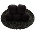 thumbnail image 2 of Midnight Black, Ceramic Fire Squares | 6" Set of 5, 2 of 2