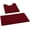 Red-burgundy, variant on 3 Pieces Bathroom Rugs, Ultra Soft Non Slip Absorbent Chenille Toilet Bath Mat Set (Aqua Blue)