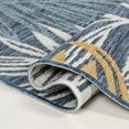 thumbnail image 6 of JONATHAN Y SAVANNAH 4 x 6 Area Rug, Calypso Coastal Palm Frond Machine-Washable Reversible - Cream/Navy, SVH108A-4, 6 of 7
