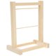thumbnail image 4 of Wooden Doll Clothes Organizer Rack for Storage Made from Synthetic Material Light Brown 2layer, 4 of 4