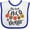 White and Royal, variant on Inktastic My First Cinco De Mayo Flowers Boys or Girls Baby Bib