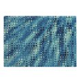 thumbnail image 1 of Fractal Cutting Board, Vintage Mosaic Style Little Geometric Circles on Flat Background with Art, Decorative Tempered Glass Cutting and Serving Board, Large Size, Petrol Blue, by Ambesonne, 1 of 1
