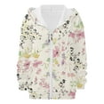 thumbnail image 5 of Bovemsi Sweatshirt for Women Fashion Spring Autumn Casual Long Sleeve Hoodies Sweatshirts Top Zip Up Hoodie, 5 of 7